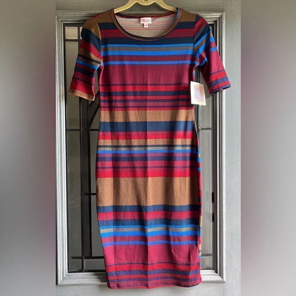 LulaRoe Julia striped Dress
